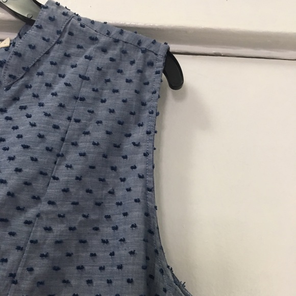 SBJ Austin Swiss dots chambray dress M/L - Picture 4 of 8